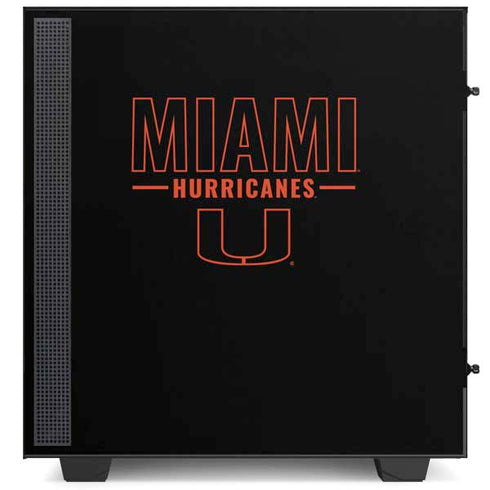 University of Miami Hurricanes NZXT H510 Compact ATX Mid-Tower Case Skin