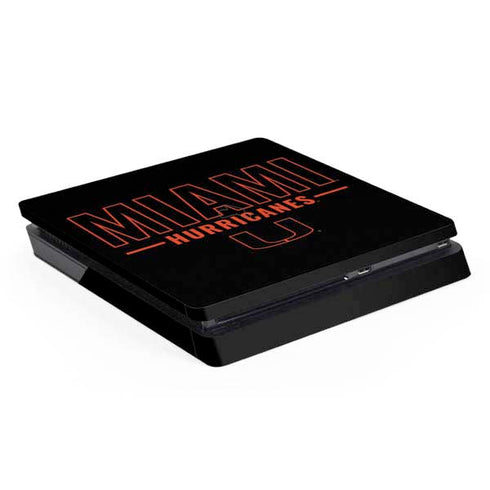 University of Miami Hurricanes PS4 Slim Skin