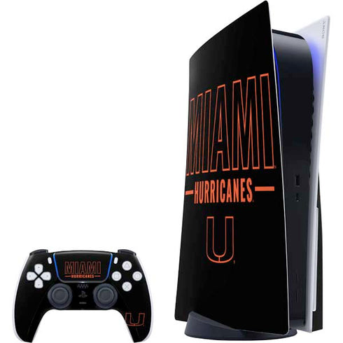 University of Miami Hurricanes PS5 Bundle Skin