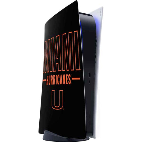 University of Miami Hurricanes PS5 Digital Edition Console Skin