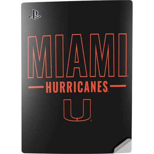 University of Miami Hurricanes PS5 Digital Edition Console Skin