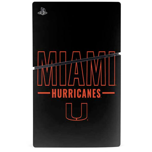 University of Miami Hurricanes PS5 Slim Digital Edition Bundle Skin