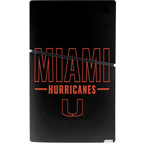 University of Miami Hurricanes PS5 Slim Digital Edition Console Skin