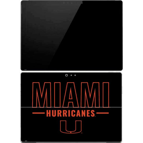 University of Miami Hurricanes Surface Pro 4 Skin