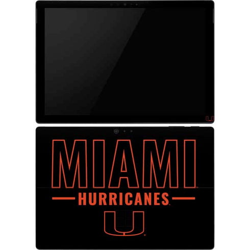 University of Miami Hurricanes Surface Pro 6 Skin