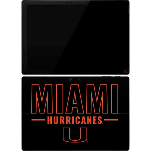 University of Miami Hurricanes Surface Pro 7 Skin
