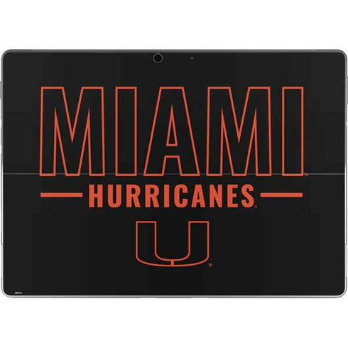 University of Miami Hurricanes Surface Pro 8 Skin