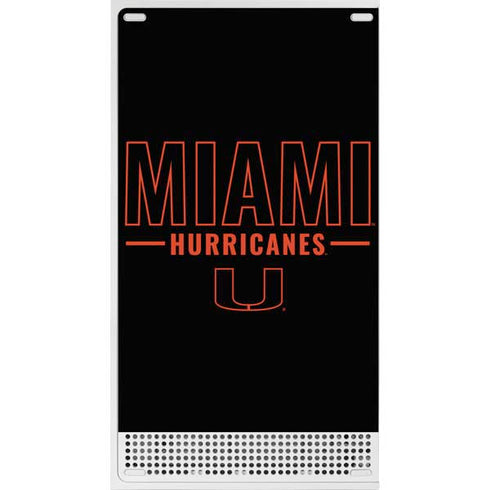 University of Miami Hurricanes Xbox Series S Bundle Skin