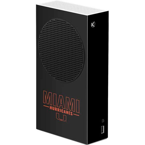 University of Miami Hurricanes Xbox Series S Console Skin