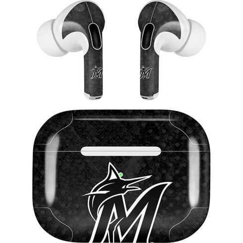 MLB Miami Marlins Dark Wash AirPods Pro 2nd Gen Skin