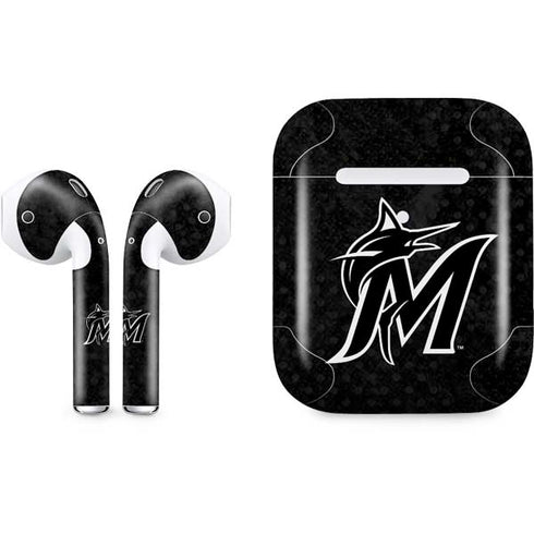 MLB Miami Marlins Dark Wash Apple AirPods 2 Skin