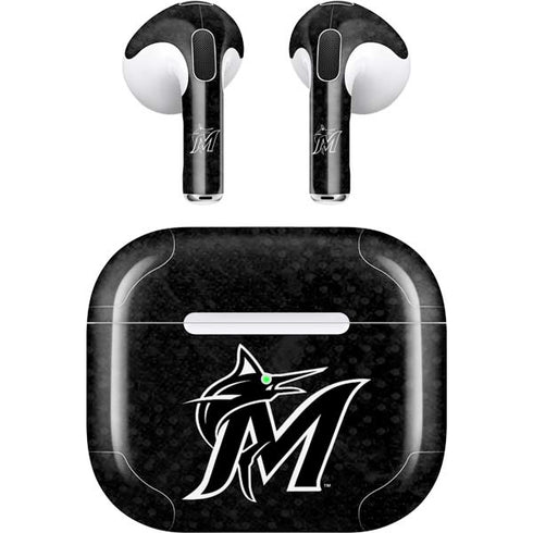 MLB Miami Marlins Dark Wash Apple AirPods (3rd Gen 2021) Skin