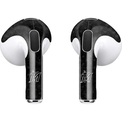 MLB Miami Marlins Dark Wash Apple AirPods (3rd Gen 2021) Skin