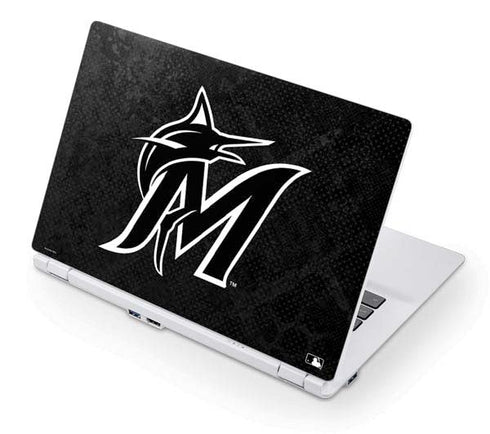 MLB Miami Marlins Dark Wash Acer Chromebook Skin