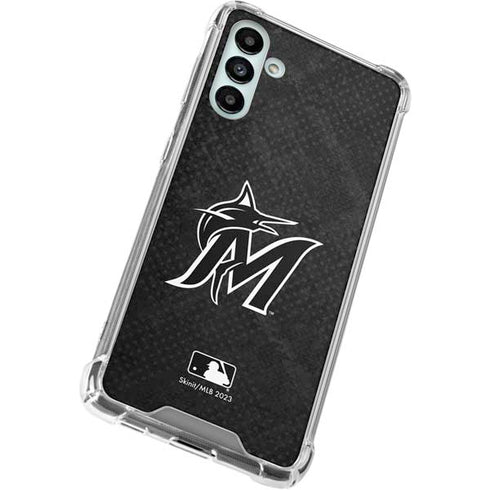 MLB Miami Marlins Dark Wash Galaxy A13 5G Clear Case