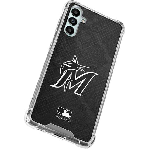 MLB Miami Marlins Dark Wash Galaxy A14 5G Clear Case