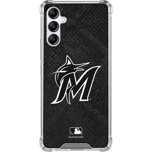 MLB Miami Marlins Dark Wash Galaxy A15 5G Clear Case