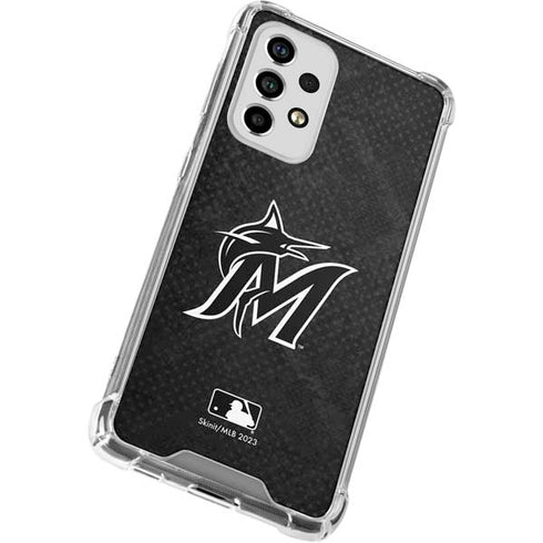 MLB Miami Marlins Dark Wash Galaxy A33 5G Clear Case