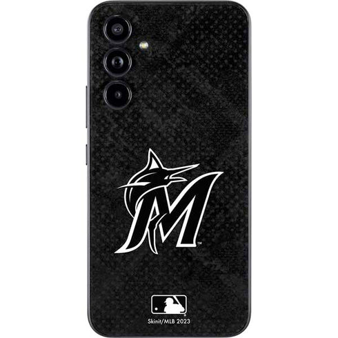 MLB Miami Marlins Dark Wash Galaxy A54 5G Skin