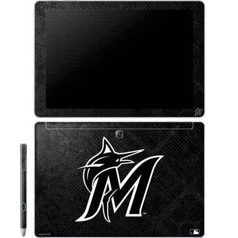 MLB Miami Marlins Dark Wash Galaxy Book 12in Skin