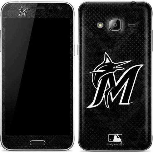MLB Miami Marlins Dark Wash Galaxy J3 Skin