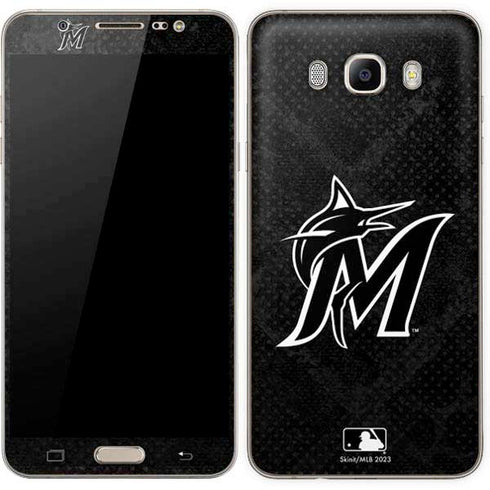 MLB Miami Marlins Dark Wash Galaxy J7 Skin