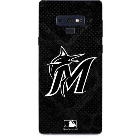MLB Miami Marlins Dark Wash Galaxy Note 9 Skin