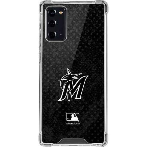 MLB Miami Marlins Dark Wash Galaxy Note20 5G Clear Case