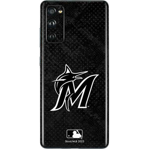 MLB Miami Marlins Dark Wash Galaxy S20 Fan Edition Skin