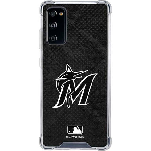 MLB Miami Marlins Dark Wash Galaxy S20 FE Clear Case
