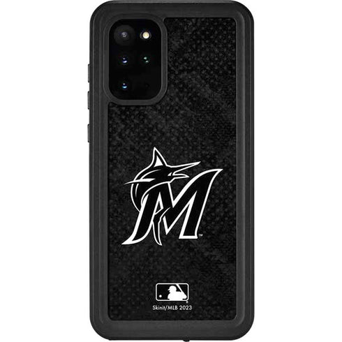 MLB Miami Marlins Dark Wash Galaxy S20 Plus Waterproof Case