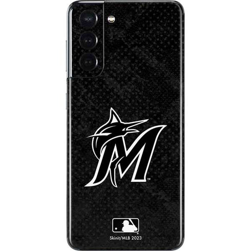 MLB Miami Marlins Dark Wash Galaxy S21 5G Skin