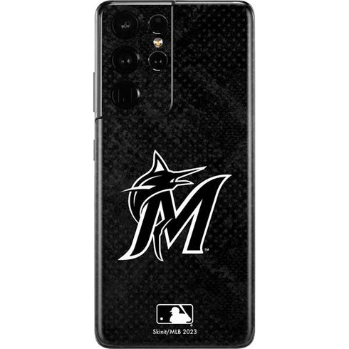 MLB Miami Marlins Dark Wash Galaxy S21 Ultra 5G Skin