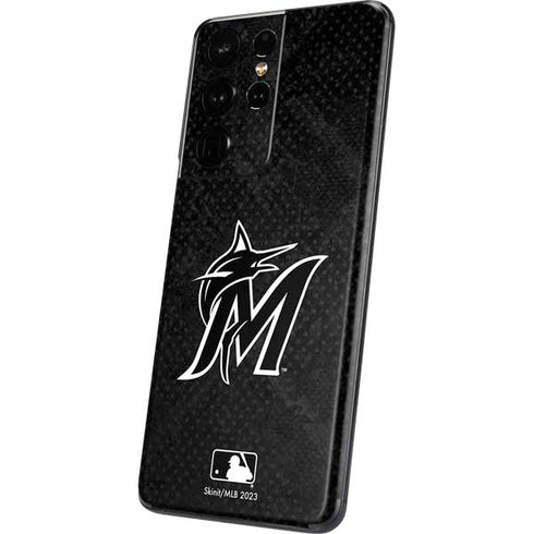 MLB Miami Marlins Dark Wash Galaxy S21 Ultra 5G Skin