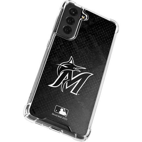 MLB Miami Marlins Dark Wash Galaxy S22 Plus Clear Case