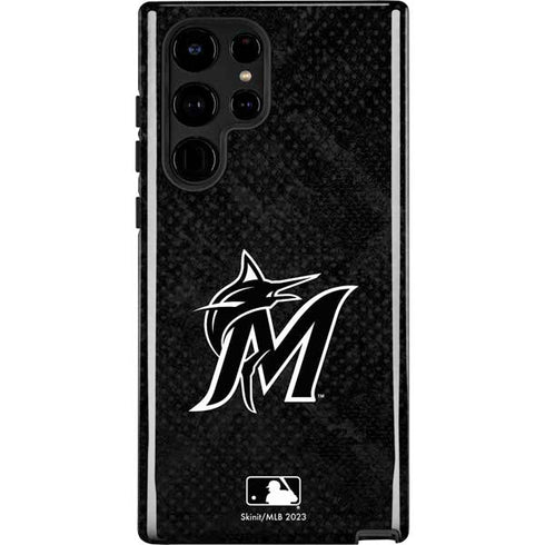 MLB Miami Marlins Dark Wash Galaxy S22 Ultra Pro Case