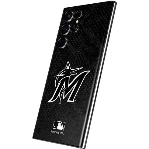 MLB Miami Marlins Dark Wash Galaxy S22 Ultra Skin