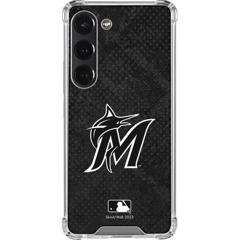 MLB Miami Marlins Dark Wash Galaxy S23 Clear Case