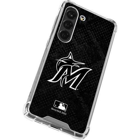 MLB Miami Marlins Dark Wash Galaxy S23 Clear Case