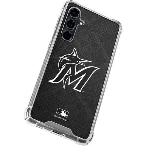 MLB Miami Marlins Dark Wash Galaxy S23 FE Clear Case