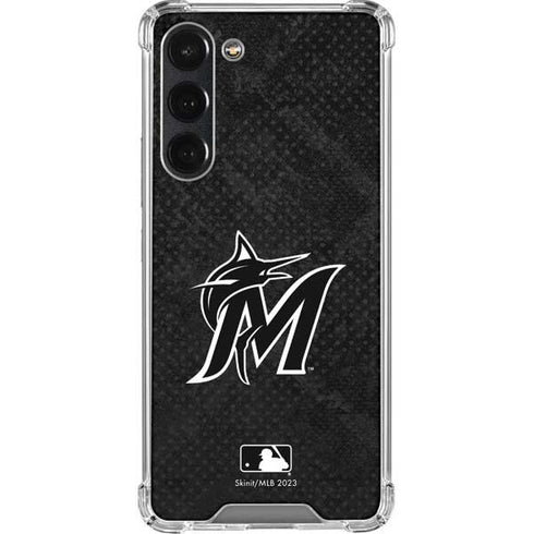 MLB Miami Marlins Dark Wash Galaxy S23 Plus Clear Case