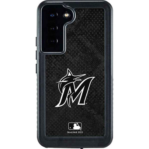 MLB Miami Marlins Dark Wash Galaxy S23 Plus Waterproof Case