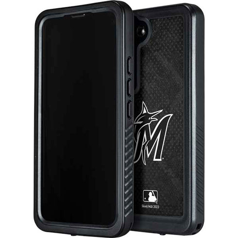 MLB Miami Marlins Dark Wash Galaxy S23 Plus Waterproof Case