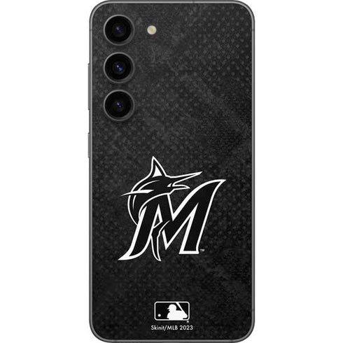 MLB Miami Marlins Dark Wash Galaxy S23 Skin