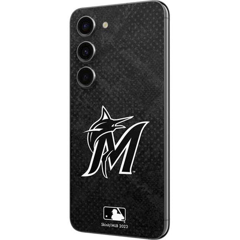 MLB Miami Marlins Dark Wash Galaxy S23 Skin