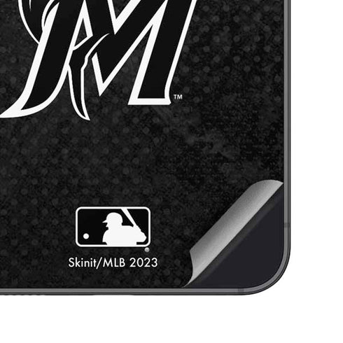 MLB Miami Marlins Dark Wash Galaxy S23 Skin