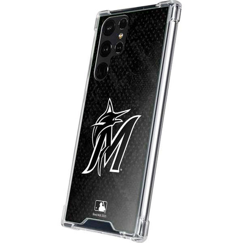 MLB Miami Marlins Dark Wash Galaxy S23 Ultra Clear Case