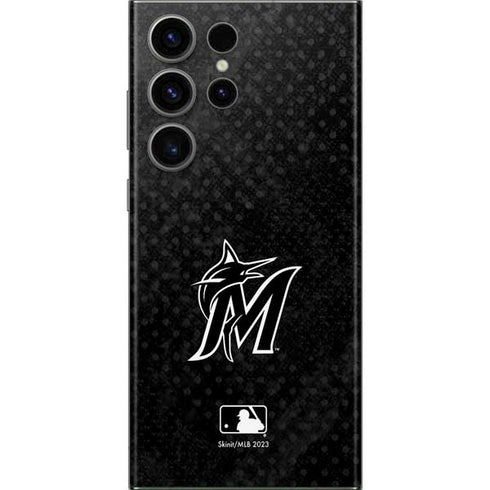 MLB Miami Marlins Dark Wash Galaxy S23 Ultra Skin