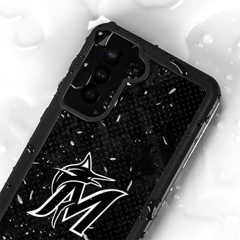 MLB Miami Marlins Dark Wash Galaxy S23 Waterproof Case