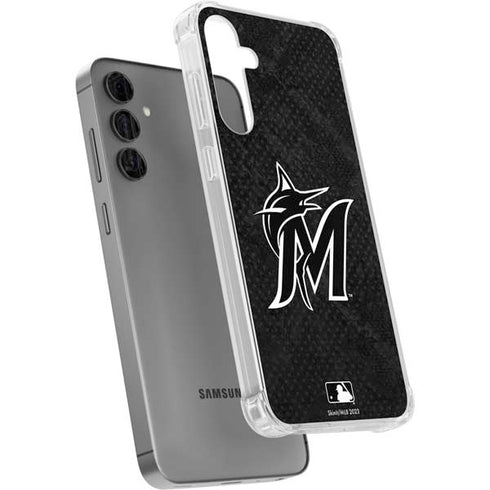 MLB Miami Marlins Dark Wash Galaxy S24 Plus Clear Case